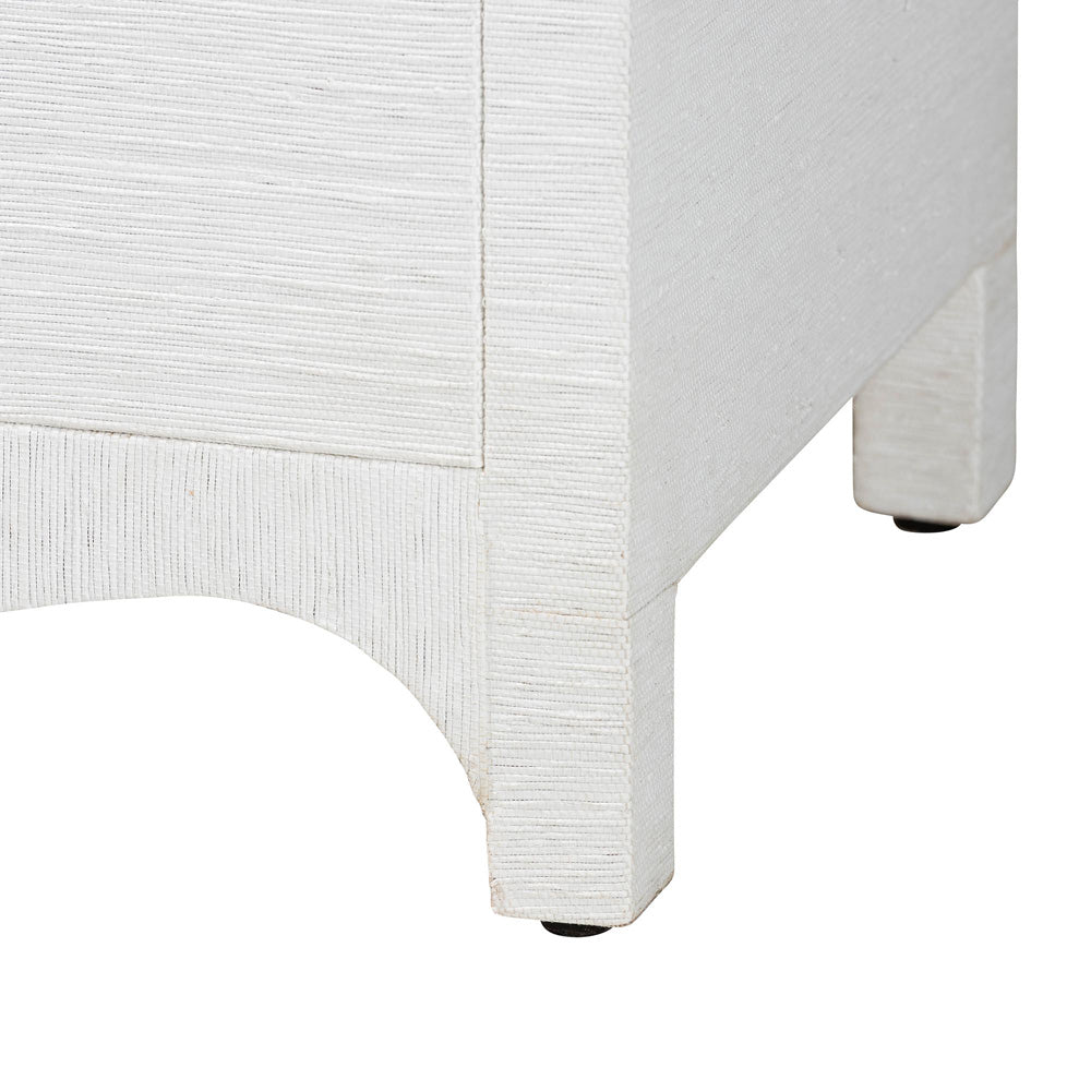 bali & pari  - Ximena Storage Cabinet in White/Gold - Ximena-2 Door-White-Cabinet view 6