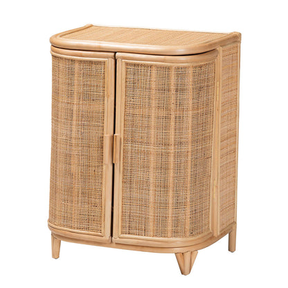 bali & pari - Yanka Storage Cabinet in Natural - WS 017-Natural Rattan-Large-Cabinet view 1