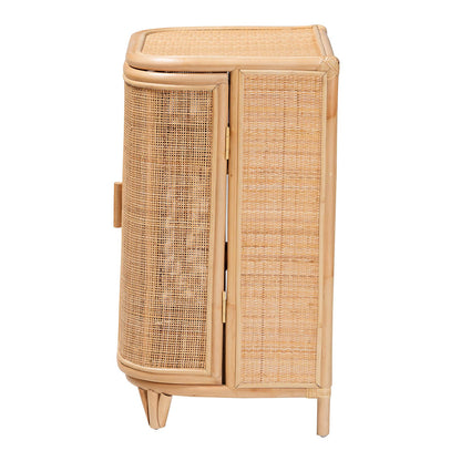 bali & pari - Yanka Storage Cabinet in Natural - WS 017-Natural Rattan-Large-Cabinet view 4