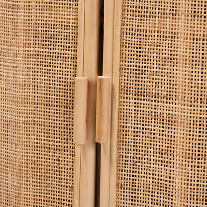 bali & pari - Yanka Storage Cabinet in Natural - WS 017-Natural Rattan-Large-Cabinet view 5