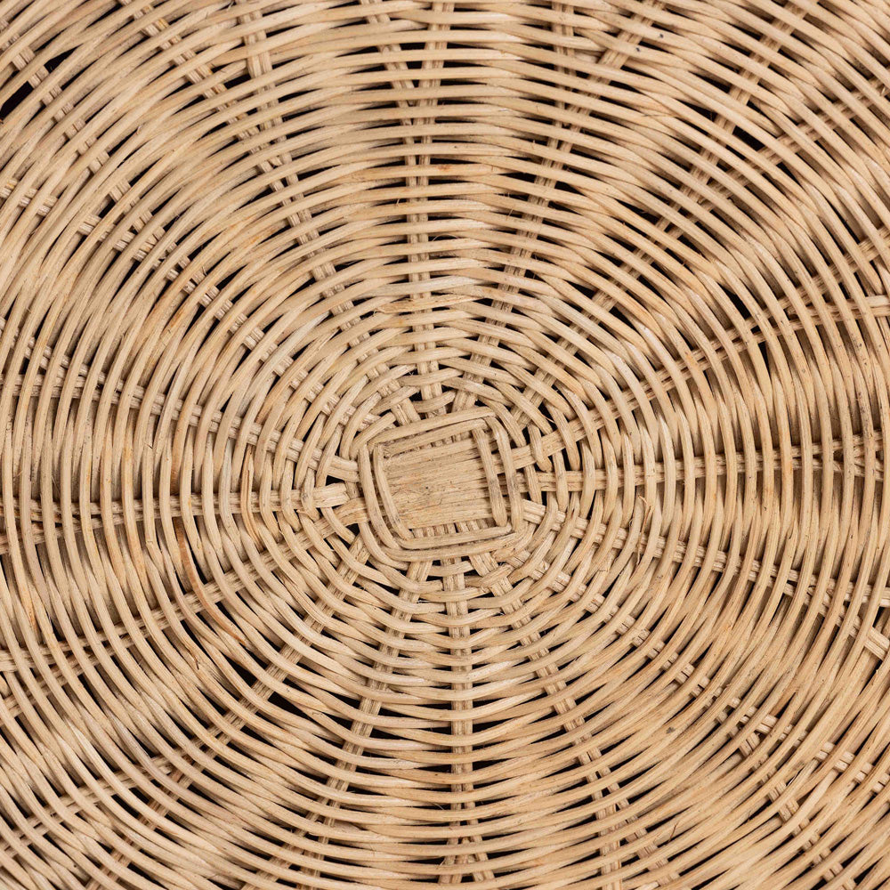 bali & pari - Ying Ottoman in Natural Brown - Ying-Large-Natural/Rattan-Cushion-Ottoman view 4