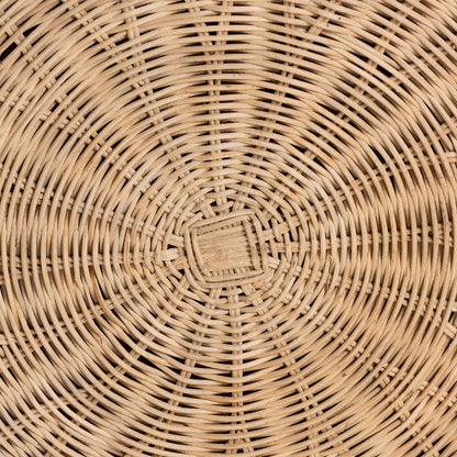 bali & pari - Ying Ottoman in Natural Brown - Ying-Large-Natural/Rattan-Cushion-Ottoman view 4