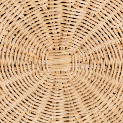 bali & pari - Ying Ottoman in Natural Brown - Ying-Small-Natural/Rattan-Cushion-Ottoman view 4