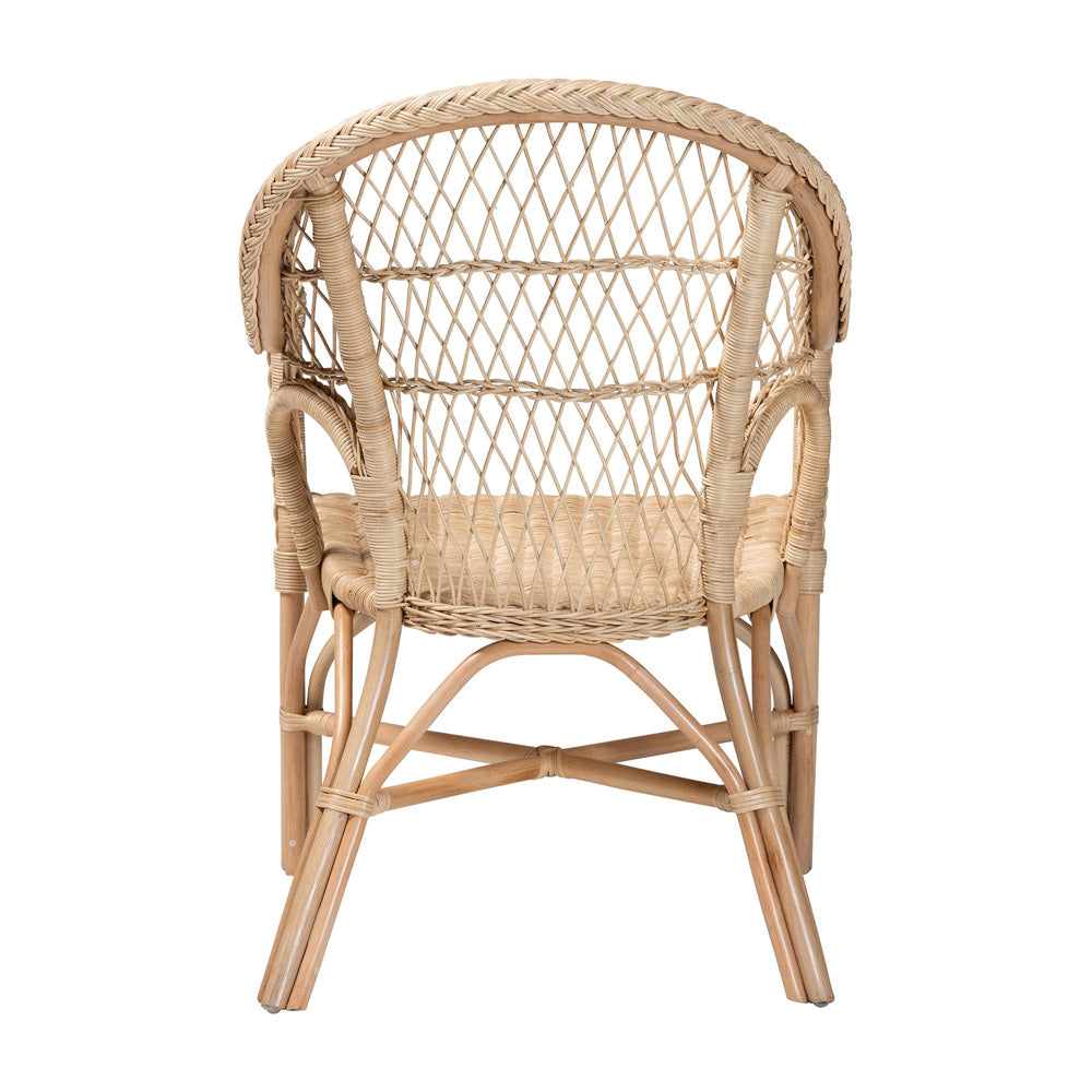 bali & pari - Zaira Arm Chair in Natural - Zaira-Version2-Rattan-AC view 4