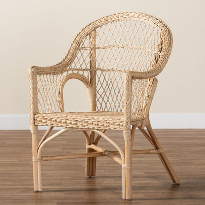 bali & pari - Zaira Arm Chair in Natural - Zaira-Version2-Rattan-AC view 9