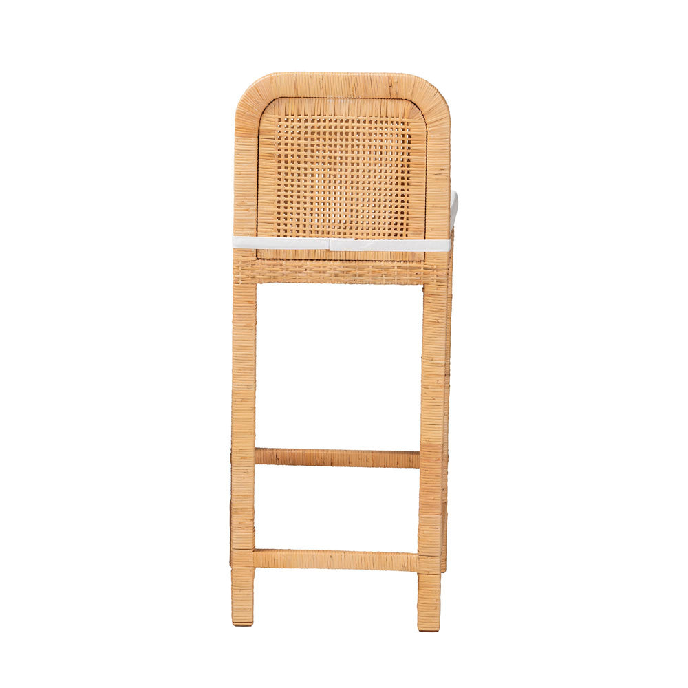 bali & pari - Zariah Bar Stool in White/Natural Brown - WS15-Mahogany-BS view 4