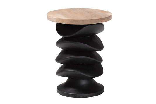 bali & pari - Ziva End Table - J2630-2PCDT-Blk/Cream Wood-Blk Wood-ET view 1