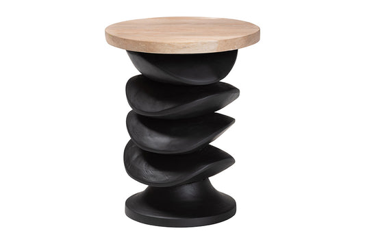 bali & pari - Ziva End Table - J2630-2PCDT-Blk/Cream Wood-Blk Wood-ET view 2
