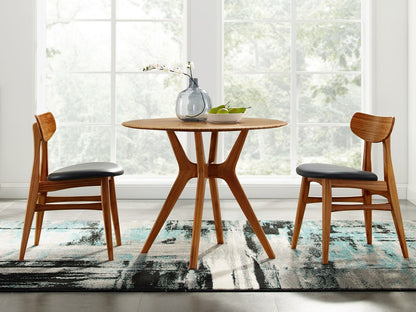 Bamax - Coral Dining Chair With Leather Seat, Copper, Set of 2 - CRL002CP view 4