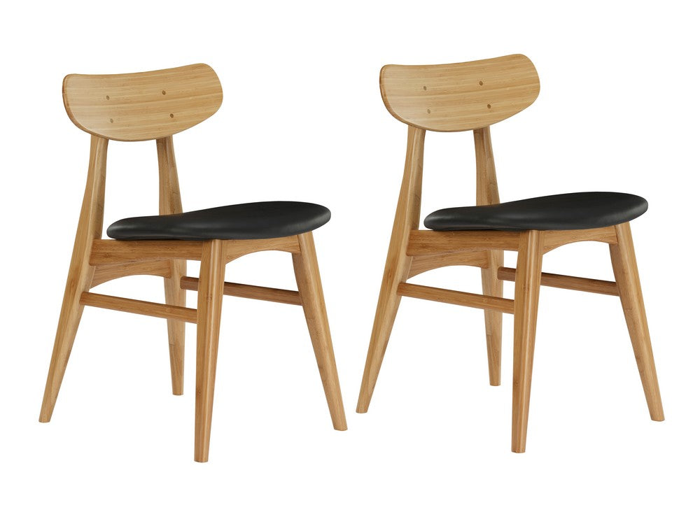 Bamax - Coral Dining Chair With Leather Seat, Golden, Set of 2 - CRL002GD view 1