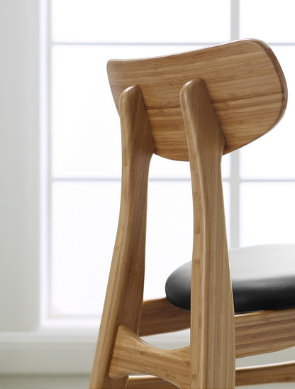 Bamax - Coral Dining Chair With Leather Seat, Golden, Set of 2 - CRL002GD view 5