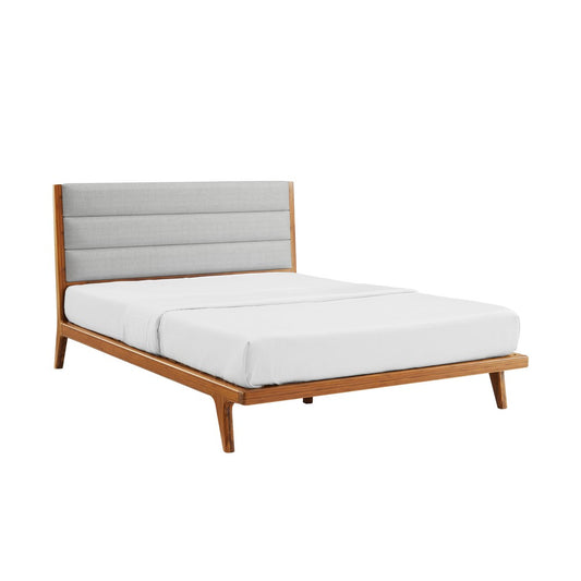 Bamax - Dante Upholstered Queen Platform Bed, Copper - DTE001CP view 1