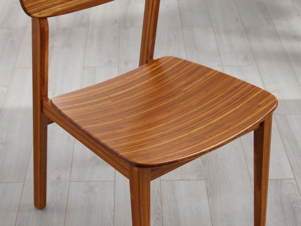Bamax - Dylan Bamboo Dining Chair Set of 2 in Amber Finish - DLN023CP view 7