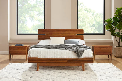 Bamax - Dylan King Platform Bed in Amber Finish - DLN027CP view 8
