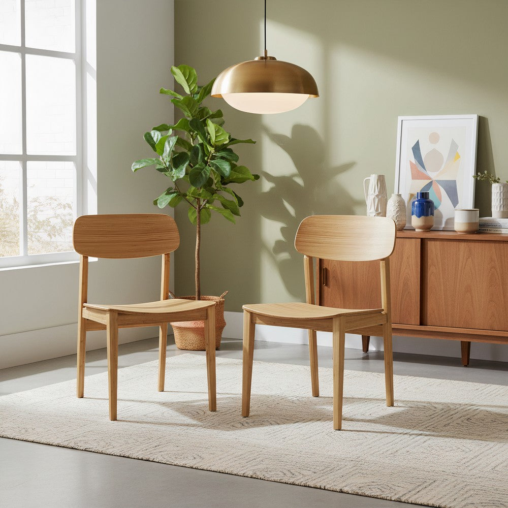 Bamax - Dylan Solid Bamboo Dining Chairs Set of 2 - DLN023GD view 6