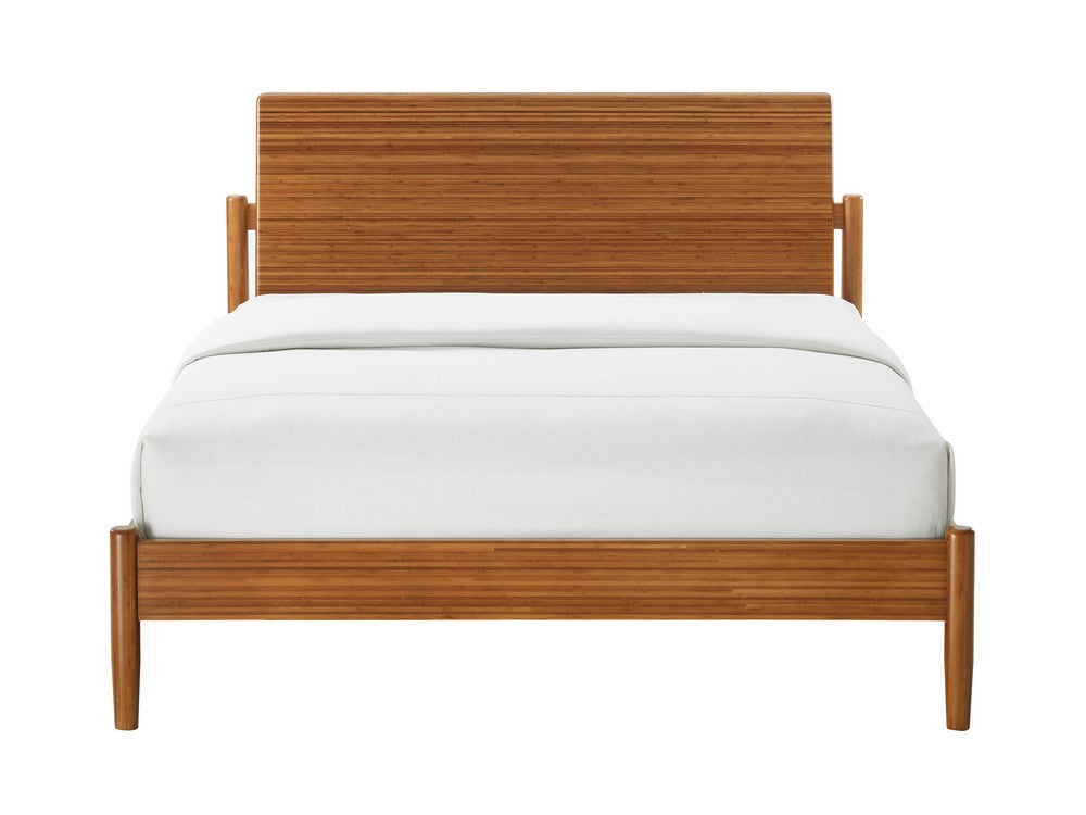 Bamax - Hartley Solid Bamboo Queen Platform Bed in Amber Finish Bed with Slats Included - HTY001CP view 2