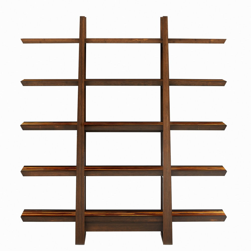 Bamax - Kendall Sideboard Coffee with Cinnamon Bengal Stripe Inlay - KNL013CFCB view 2