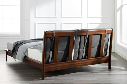 Bamax - Landon King Platform Bed with Fabric, Crimson - LDN002CR view 8