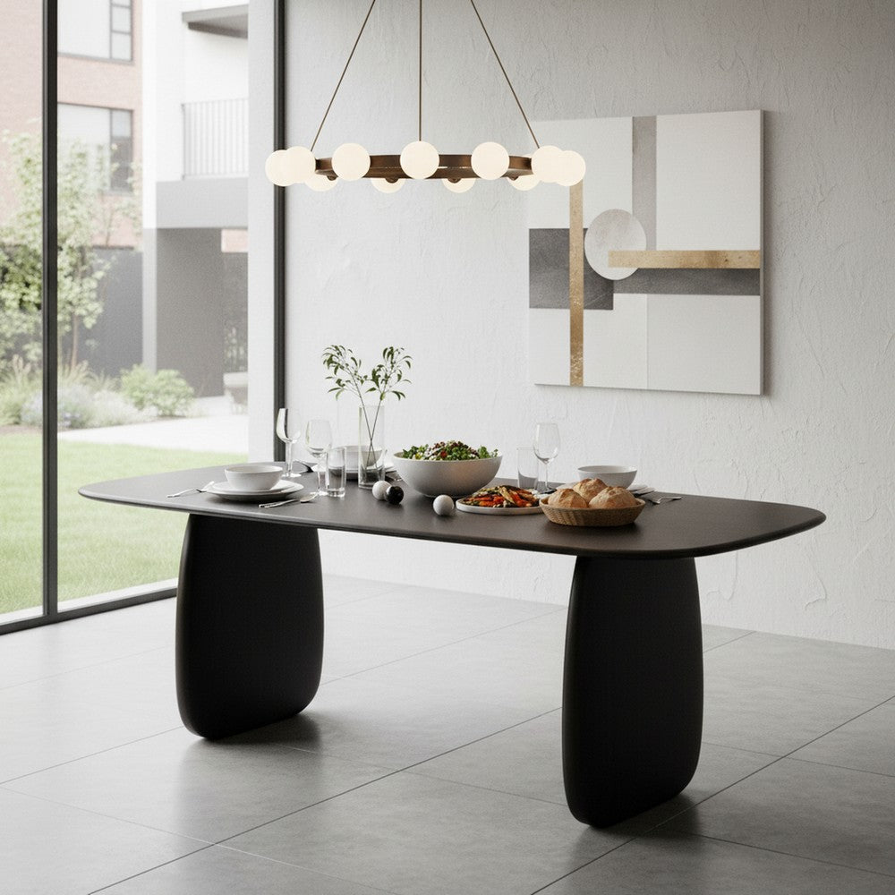 Bamax - Nash 72" Dining table, Charcoal - NAS001CH view 5