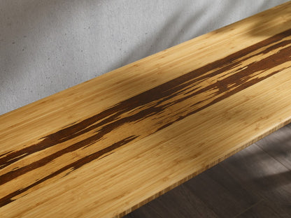 Bamax - Sarah 55 Mid-Century Modern Dining Bench in Solid Moso Bamboo - SRH013GD view 6