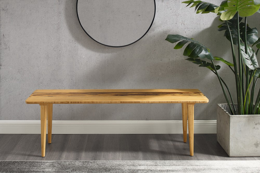 Bamax - Sarah 55 Mid-Century Modern Dining Bench in Solid Moso Bamboo - SRH013GD view 7