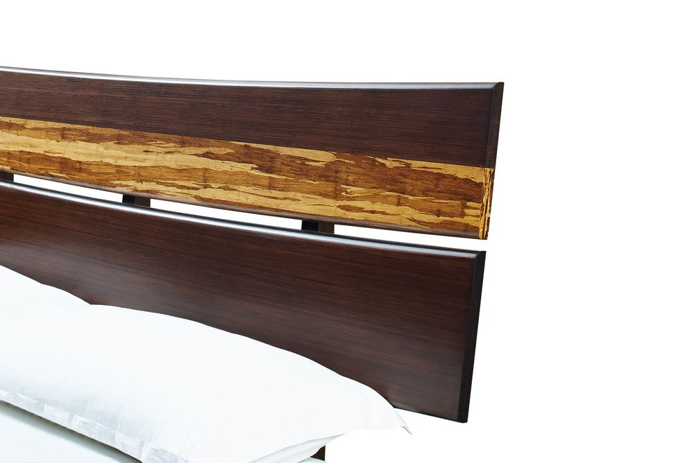 Bamax - Sarah California King Platform Bed, Burgundy - SRH002CKBG view 3