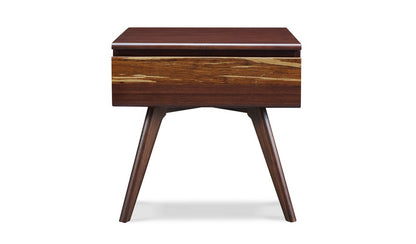 Bamax - Sarah Nightstand, Burgundy - SRH003BG view 2