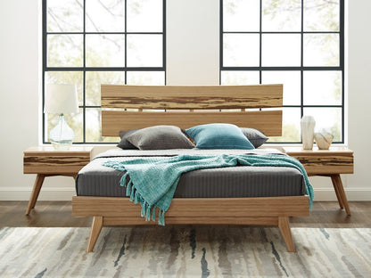 Bamax - Sarah Queen Platform Bed, Golden - SRH001GD view 10