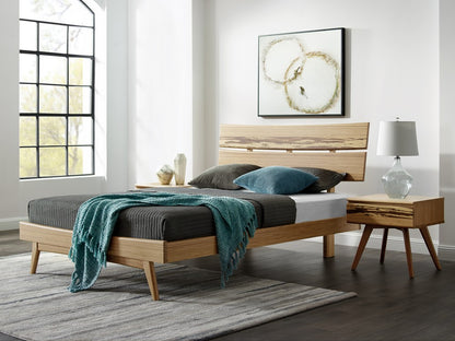 Bamax - Sarah Solid Bamboo Nightstand with Drawer - SRH003GD view 11