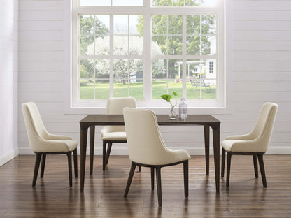 Bamax - Solene 60 Mid-Century Modern Dining Table in Black Walnut - SNE002CE view 6