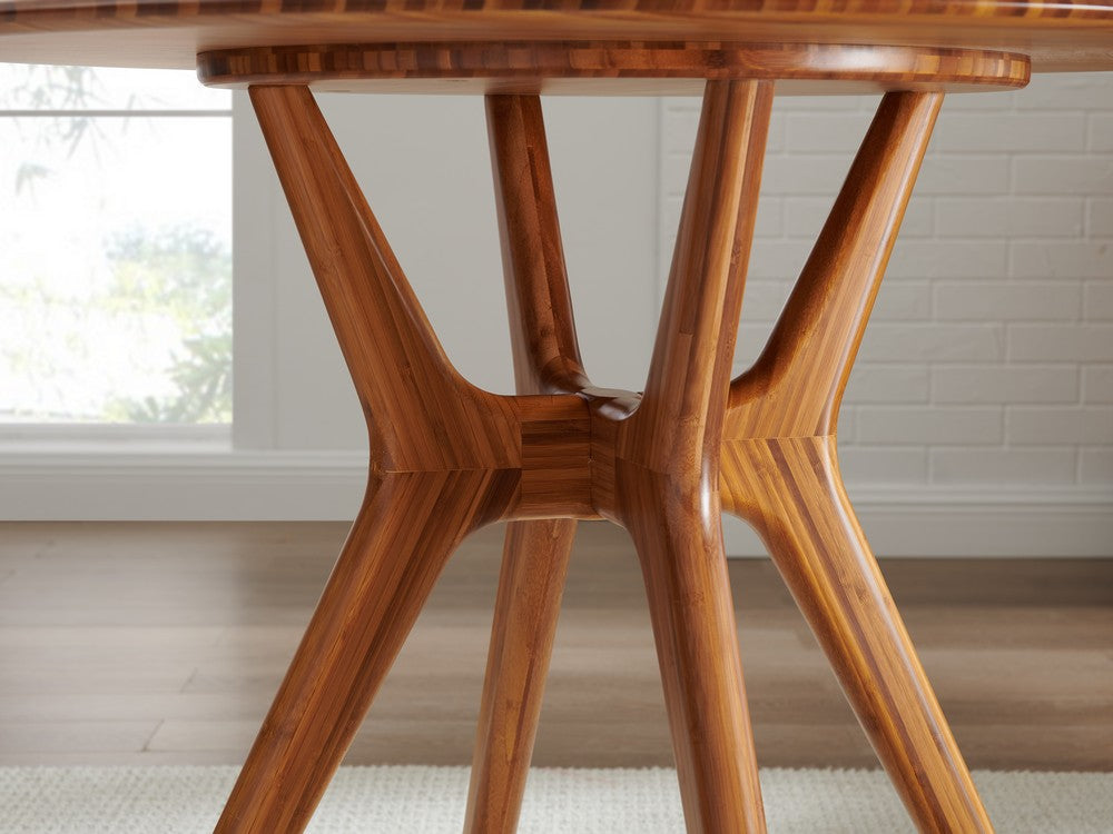 Bamax - Solid Bamboo 36" Round Dining Table - LLY09CP view 4