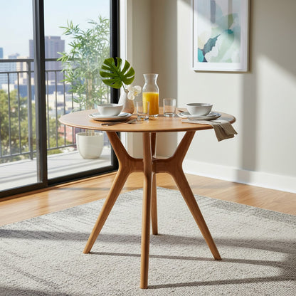 Bamax - Solid Bamboo 36" Round Dining Table - LLY09CP view 6