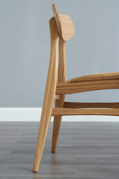 Bamax - Solid Bamboo Dining Chairs Set of 2 - CRL001SD view 2