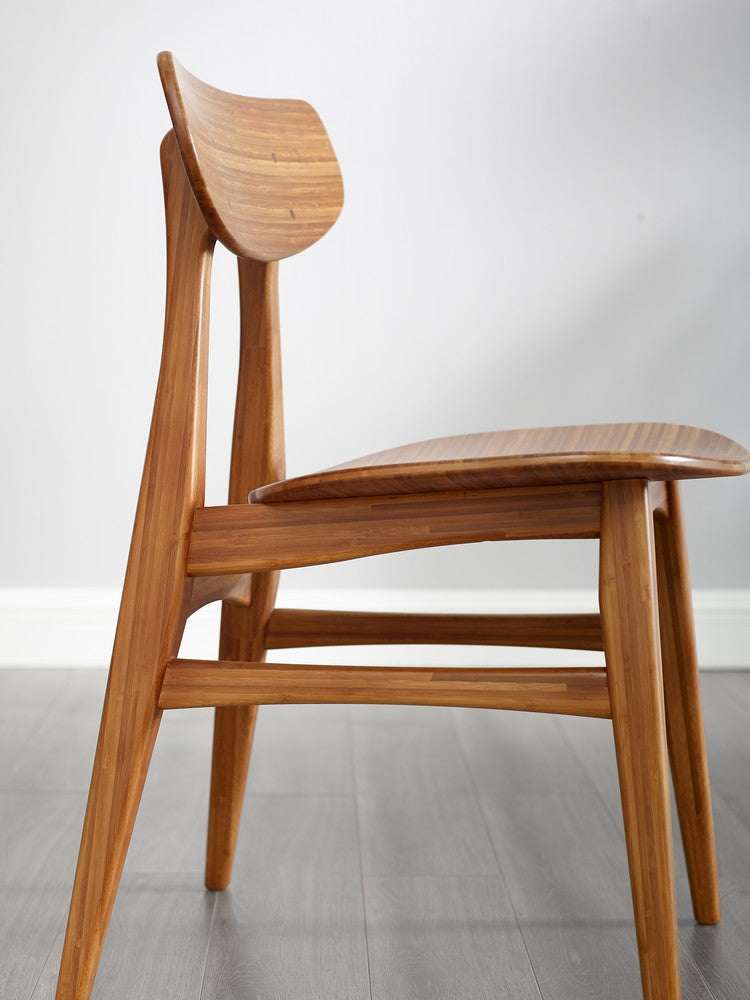 Bamax - Solid Bamboo Dining Chairs Set of 2 in Copper - CRL001CP view 7