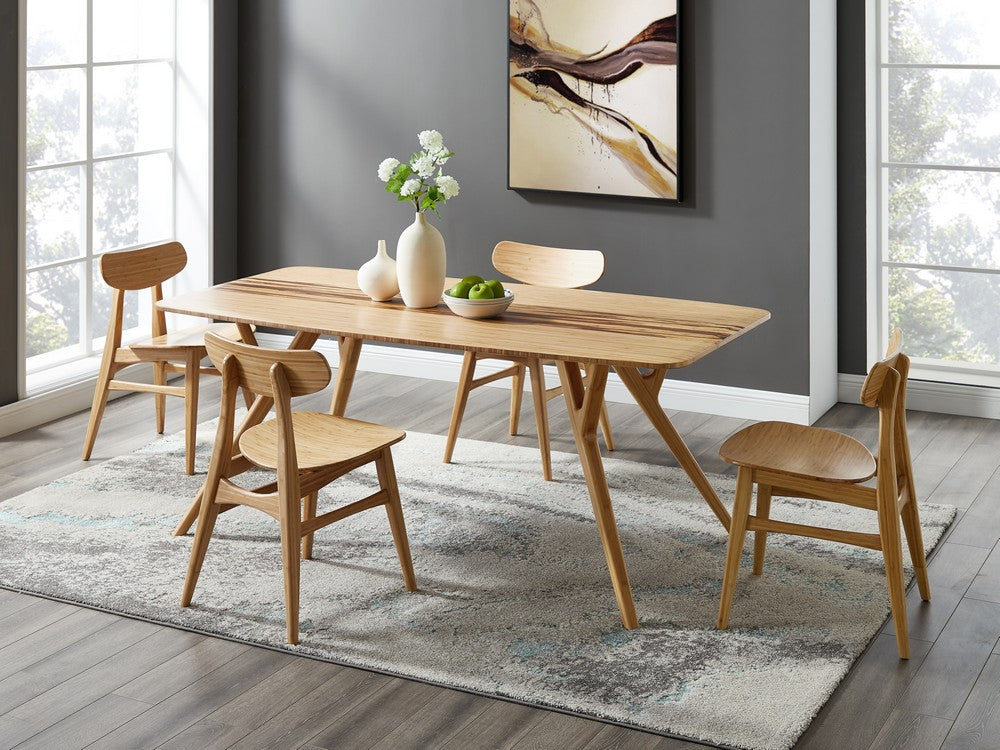 Bamax - Solid Bamboo Dining Chairs Set of 2 in Golden - CRL001GD view 9