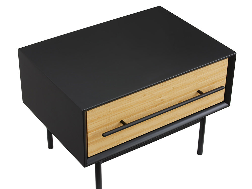 Bamax - Spencer 1 Drawer Nightstand, Sand - SPN004SD view 3
