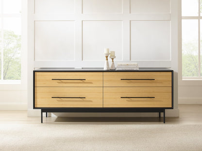 Bamax - Spencer 4 Drawer Double Dresser, Sand - SPN006SD view 7