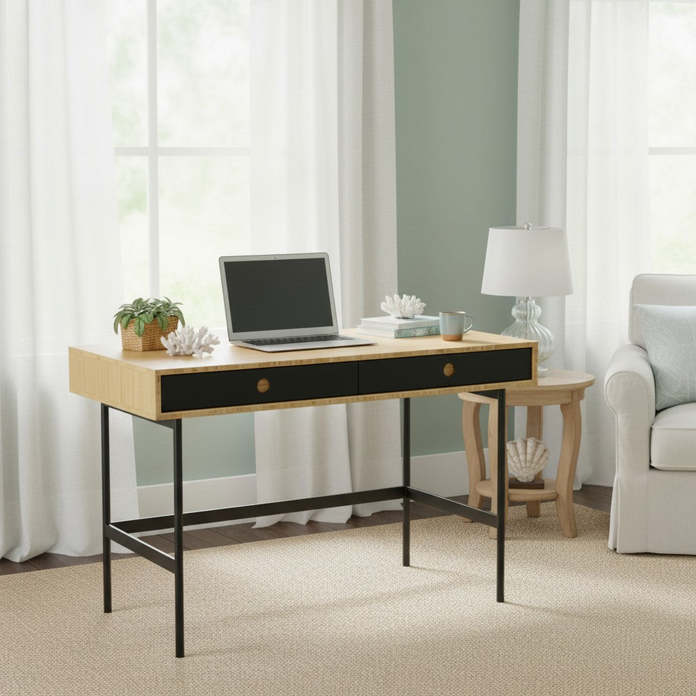 Bamax - Spencer 48" Solid Bamboo Desk with Drawers - SPN008SD view 7