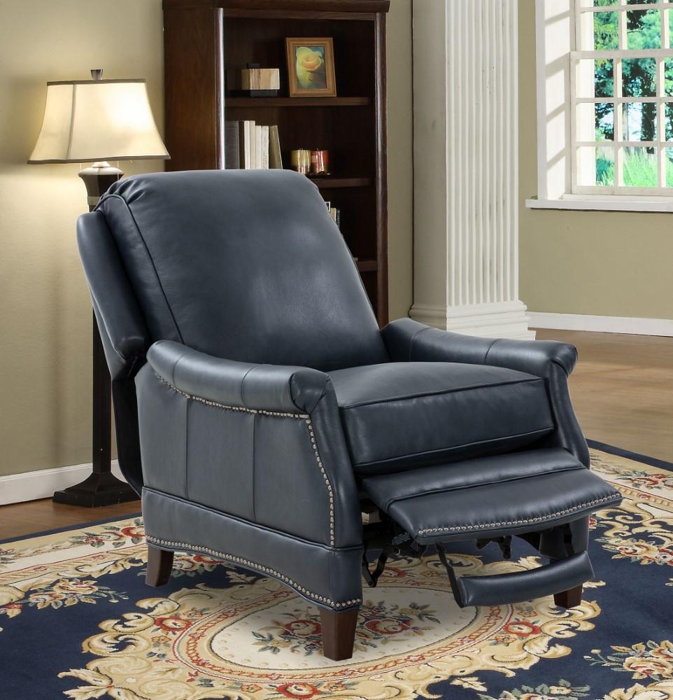 BarcaLounger - Ashebrooke Recliner in Barone Navy Blue - 73056570845 veiw 5