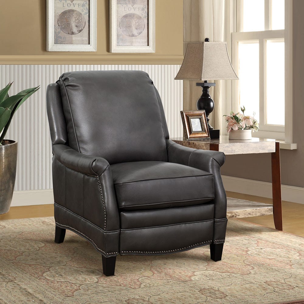 BarcaLounger - Ashebrooke Recliner Wrenn Gray Leather - 73056549492 view 6