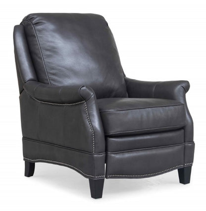 BarcaLounger - Ashebrooke Recliner Wrenn Gray Leather - 73056549492 veiw 1