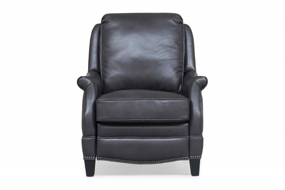 BarcaLounger - Ashebrooke Recliner Wrenn Gray Leather - 73056549492 veiw 2