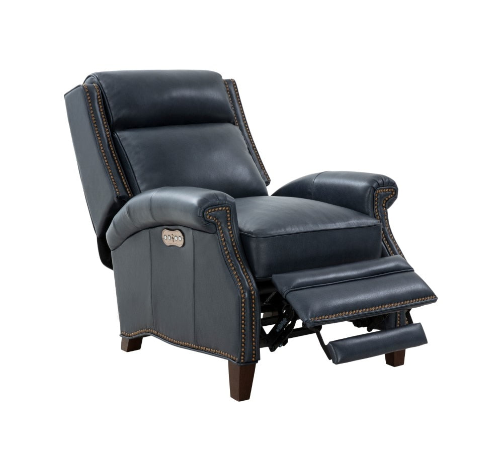 BarcaLounger - Barrett Power Recliner with Power Head Rest in Barone Navy Blue - 9PH3286570845 veiw 2