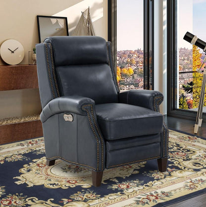 BarcaLounger - Barrett Power Recliner with Power Head Rest in Barone Navy Blue - 9PH3286570845 veiw 5