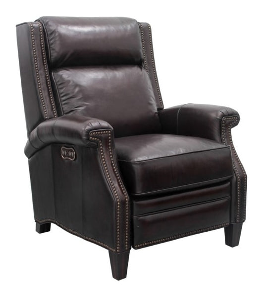 BarcaLounger - Barrett Power Recliner with Power Headrest Stetson Coffee Leather - 9PH3286540741 veiw 1