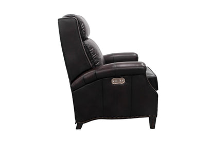 BarcaLounger - Barrett Power Recliner with Power Headrest Stetson Coffee Leather - 9PH3286540741 veiw 5