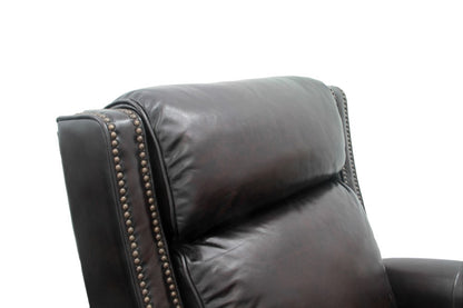 BarcaLounger - Barrett Power Recliner with Power Headrest Stetson Coffee Leather - 9PH3286540741 veiw 7