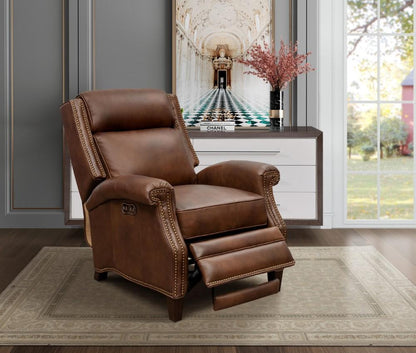 BarcaLounger - Barrett Power Recliner With Power Head Rest In Worthington Cognac - 9PH3286546085 veiw 7