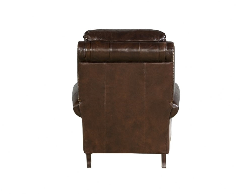 BarcaLounger - Churchill Recliner Double Fudge Leather - 74440540441 veiw 5