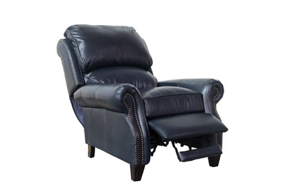 BarcaLounger - Churchill Recliner Shoreham Blue Leather - 74440570047 veiw 3